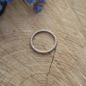 Sterling Silver Beaded Ring