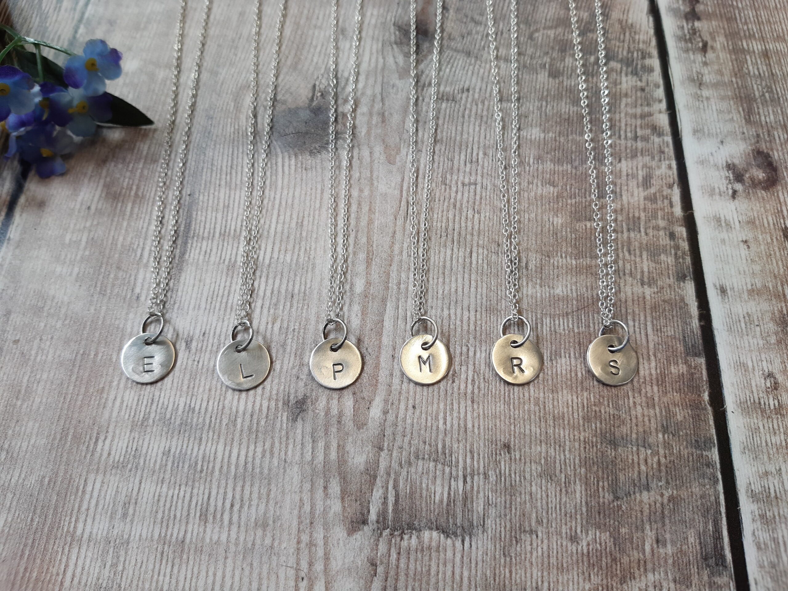Sterling Silver Initial Necklace