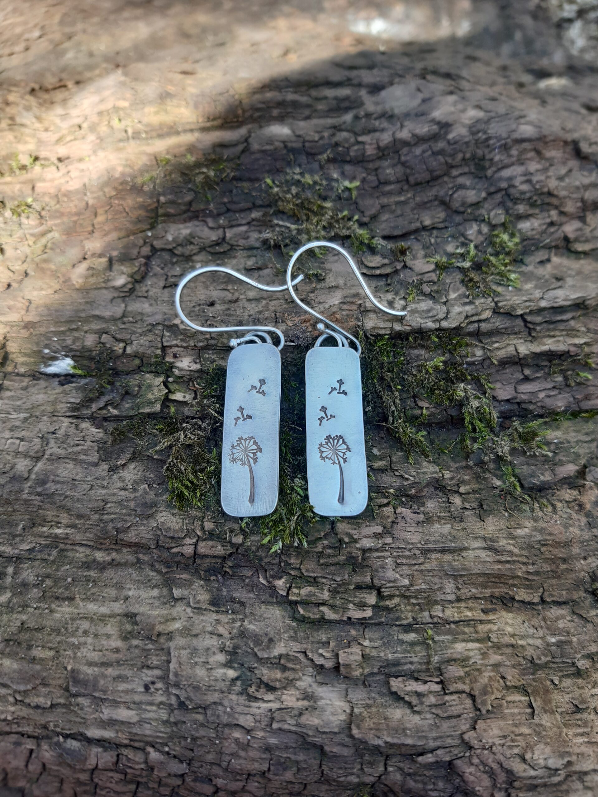 Sterling Silver Dandelion Earrings - Image 2