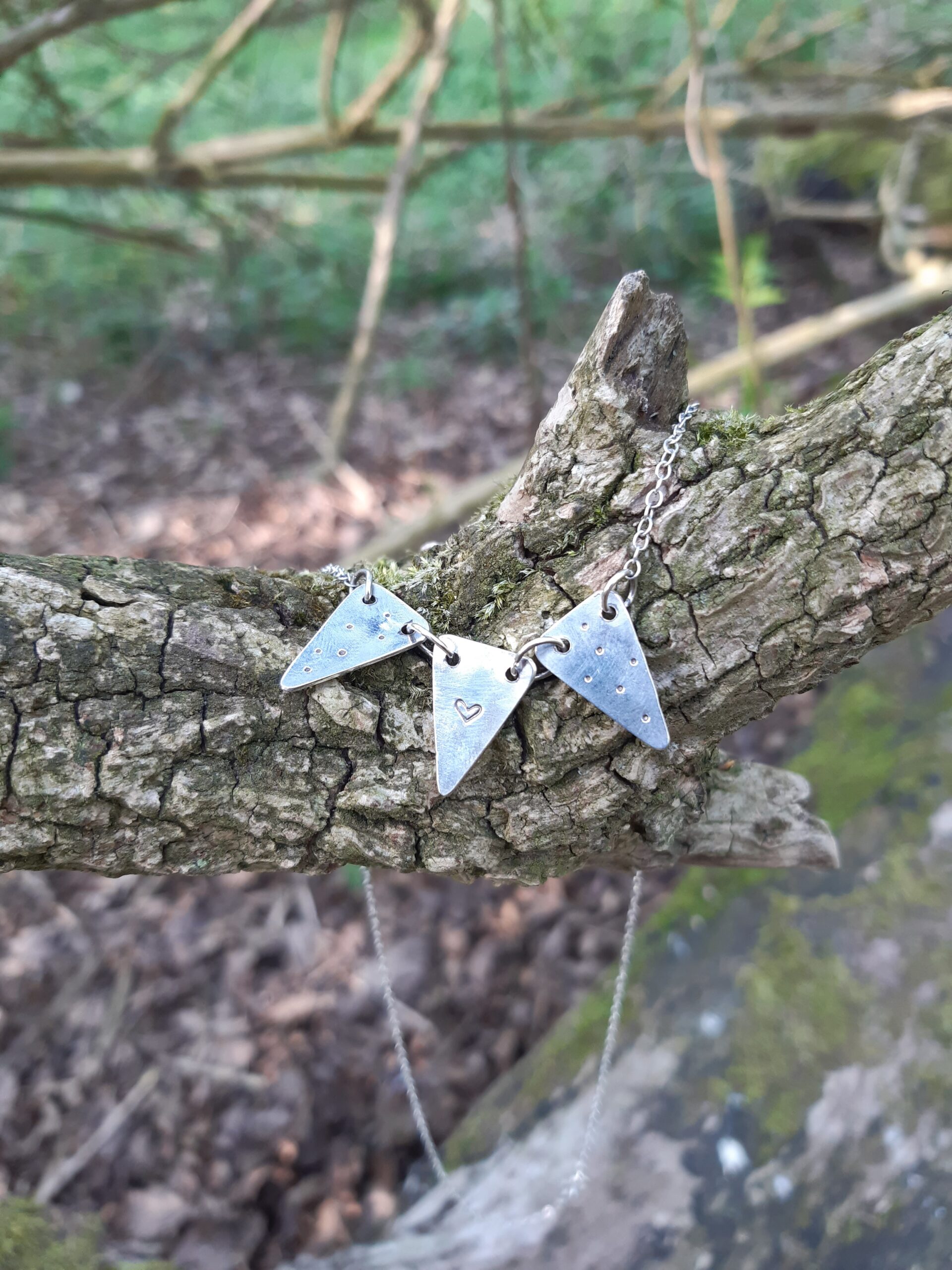 Sterling Silver Bunting Necklace - Image 2