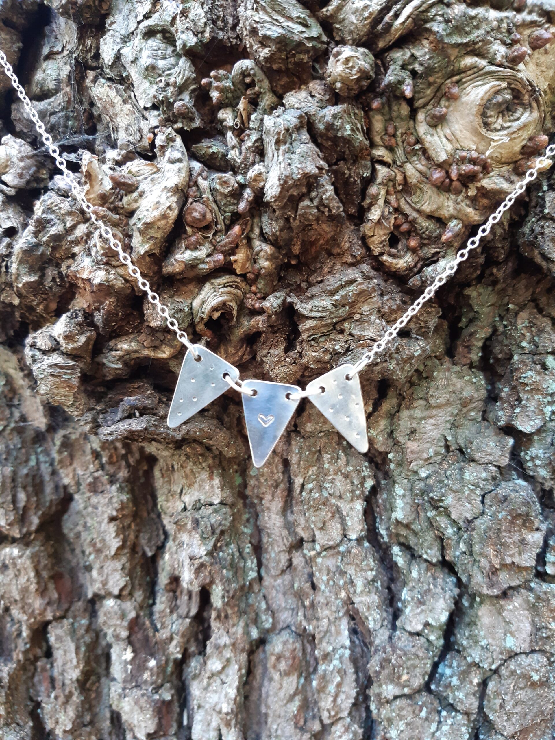 Sterling Silver Bunting Necklace