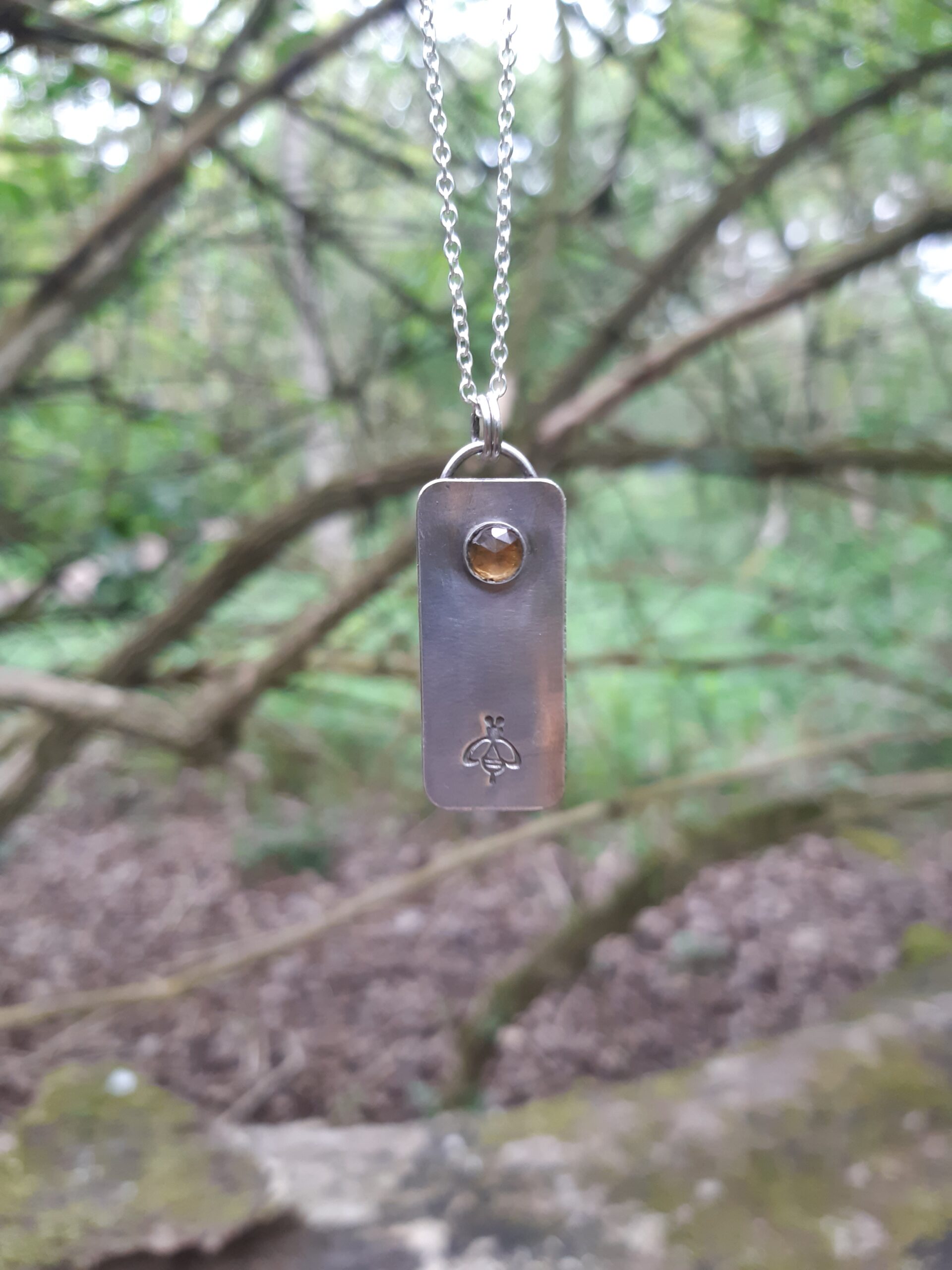 Sterling Silver Bee Necklace - Image 3
