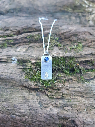 Sterling Silver Pine Tree Necklace - Image 2