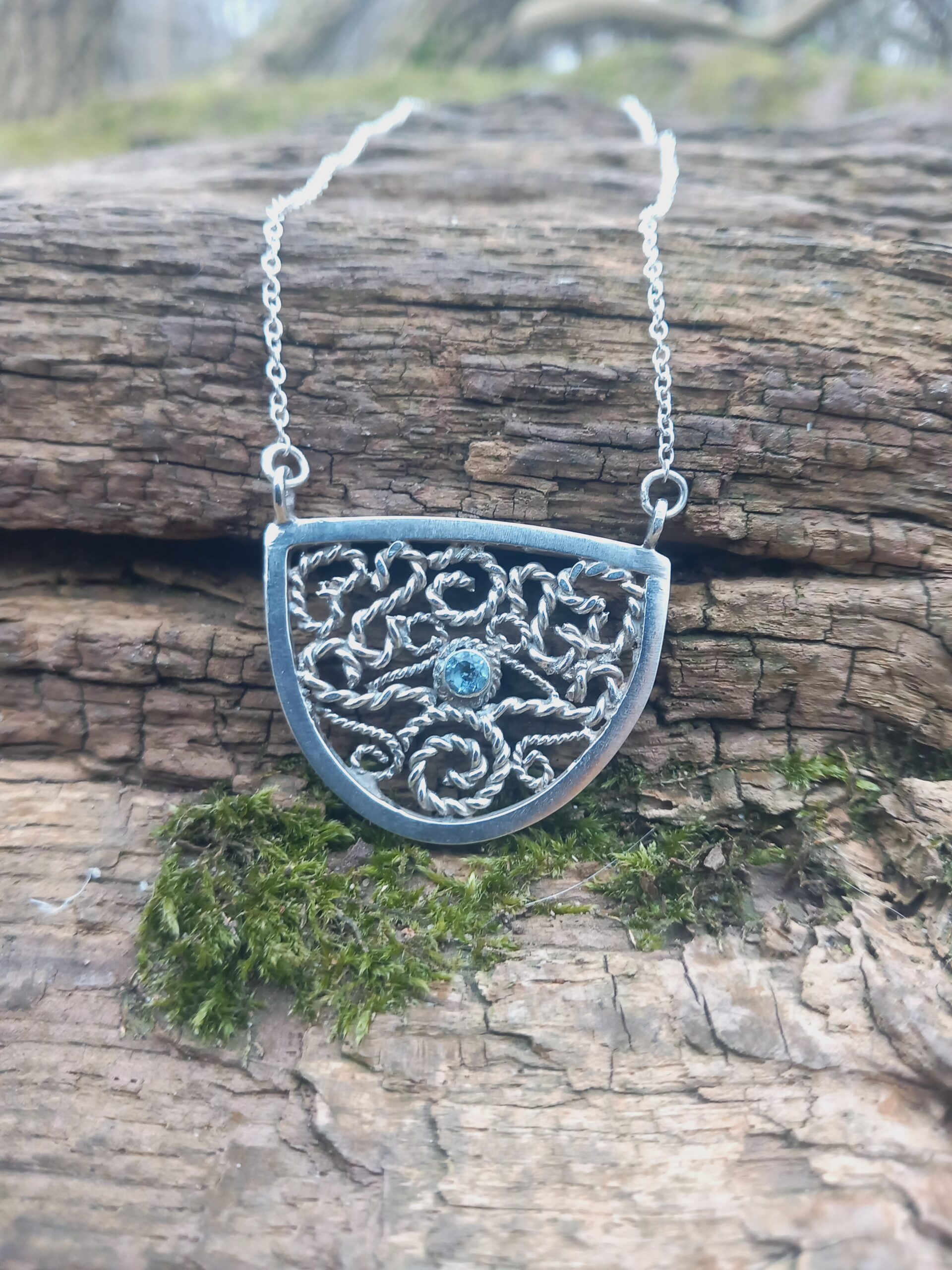 Sterling Silver Filigree Necklace - Image 2