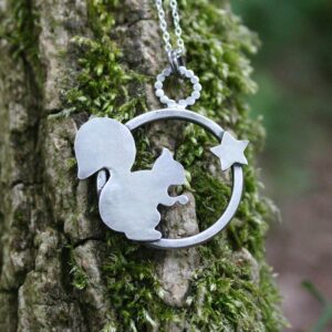 Sterling Silver Squirrel Necklace 2